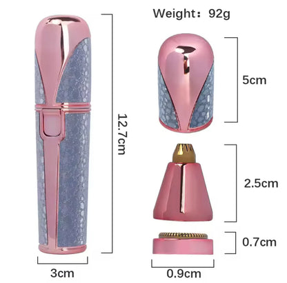 2-In-1 Rechargeable Eyebrow Trimmer & Facial Hair Remover