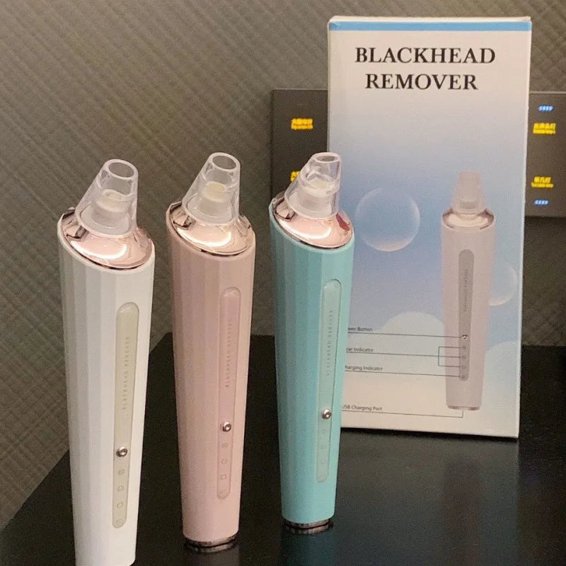 Rechargeable Facial Pore Cleaner & Blackhead Remover Vacuum | Pore Suction Device Kit for Deep Skin Cleaning & Blackhead Removal Beauty Tool (Charging Version)