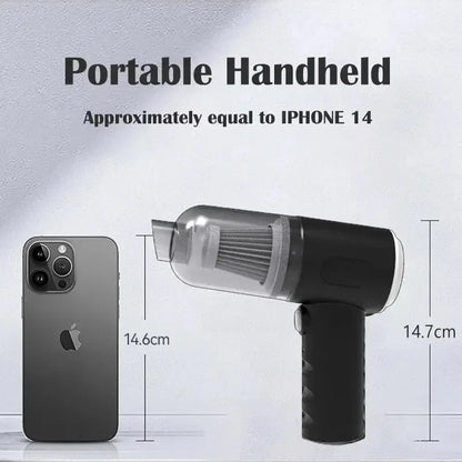 Portable Wireless Car Vacuum Cleaner – 3-In-1 Cordless Mini Vacuum & Blower