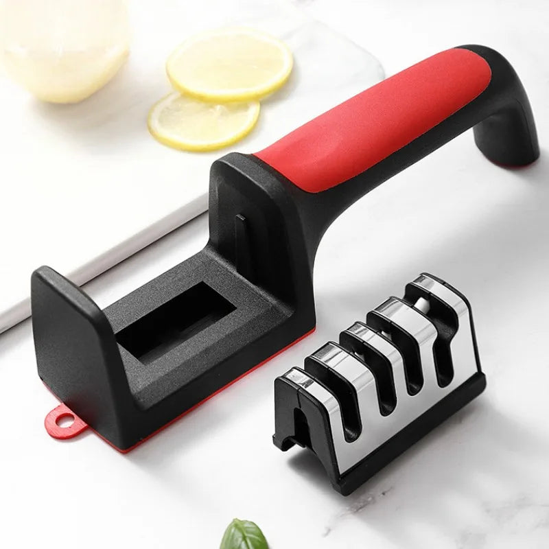 Kitchen Essentials Kit – Oil Spray Bottle, Speedy Chopper, Knife Sharpener & Egg Beater Set