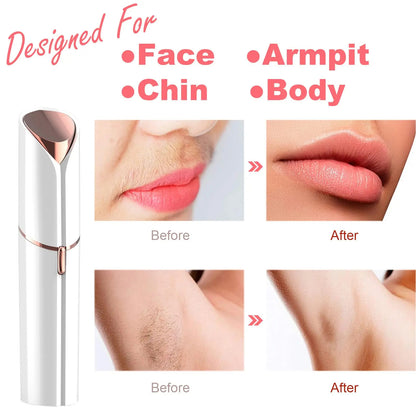 Finishing Touch Flawless Women's Painless Hair Remover – USB Rechargeable Facial Hair Trimmer