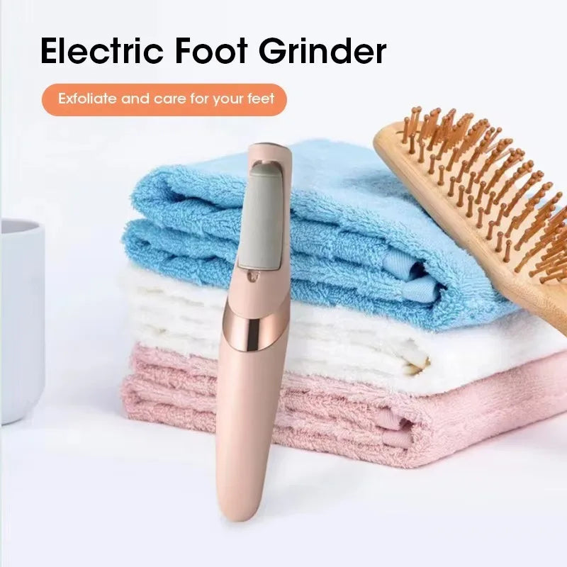Electric Callus Remover for Feet – Professional USB Rechargeable Foot Grinder & Pedicure Tool, Automatic Dead Skin Remover with 2 Roller Heads for Smooth Heels & Cracked Skin