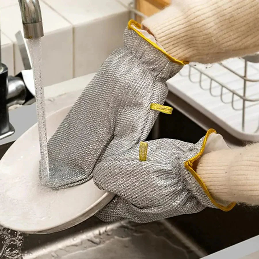 Cleaning Essentials Kit – 12 Washing Machine Tablets, 10 Wire Cleaning Gloves, Wire Cleaning Cloth & Mini Mop