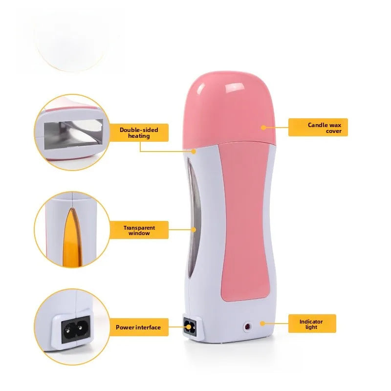 Electric Wax Heater Hair Removal Machine – Portable Wax Melt Warmer EU Plug, Fast Heating Epilator, Full Body Depilatory Waxing Device for Home & Spa Use