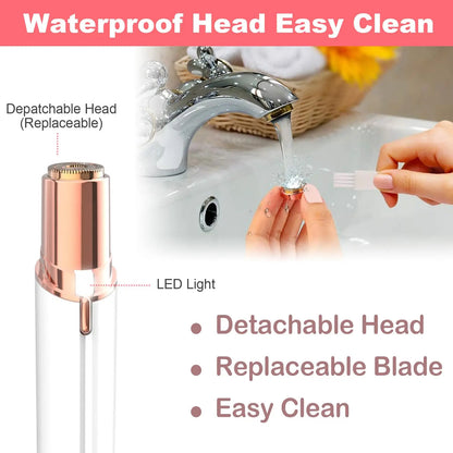 Finishing Touch Flawless Women's Painless Hair Remover – USB Rechargeable Facial Hair Trimmer
