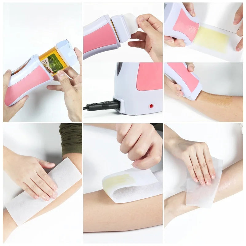 Electric Wax Heater Hair Removal Machine – Portable Wax Melt Warmer EU Plug, Fast Heating Epilator, Full Body Depilatory Waxing Device for Home & Spa Use