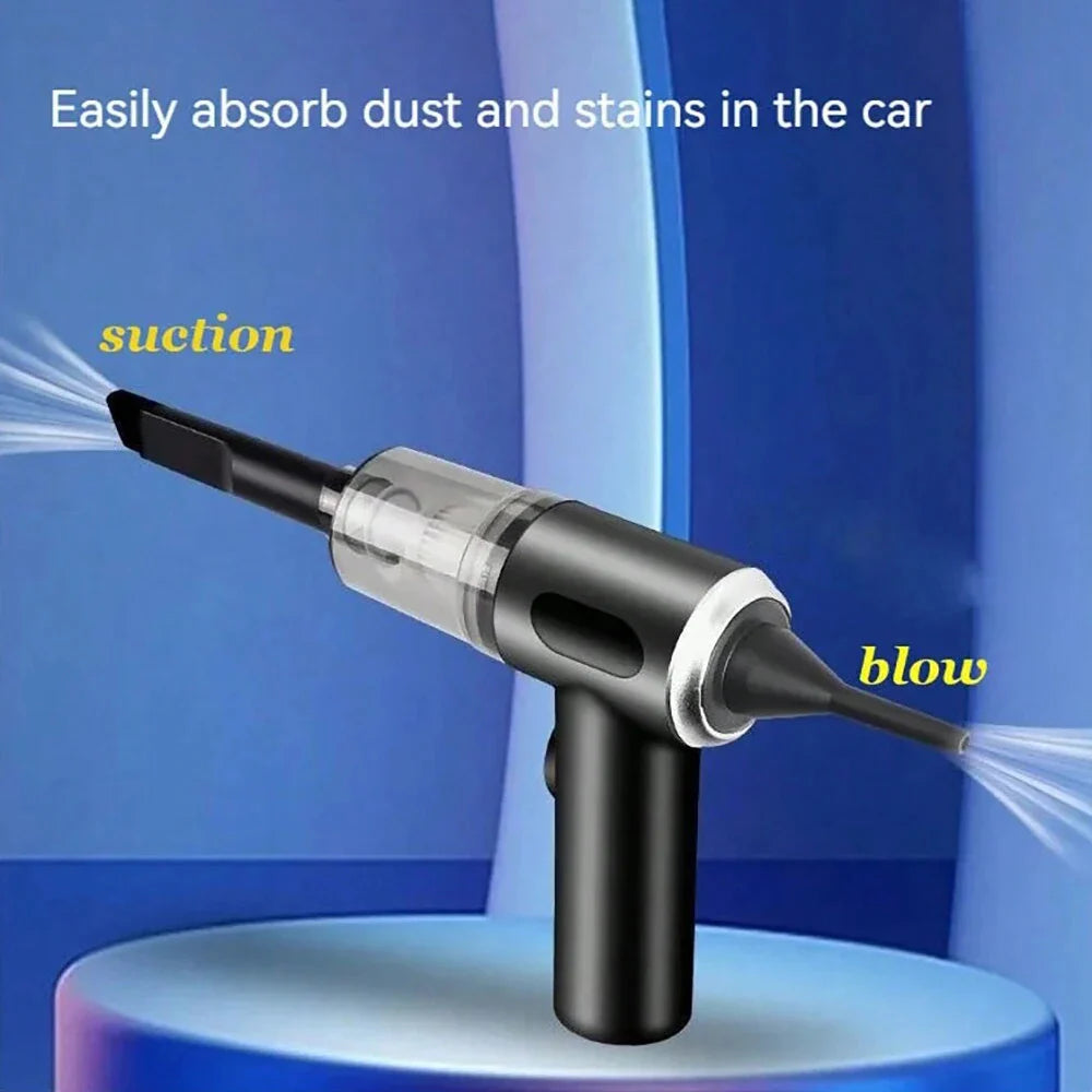 Portable Wireless Car Vacuum Cleaner – 3-In-1 Cordless Mini Vacuum & Blower