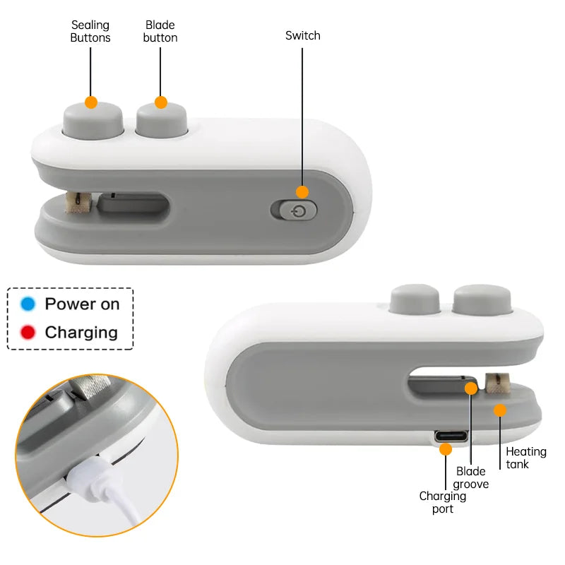 Kitchen Upgrade Kit – Mini Sealer, Food Steamer & Silicone Roti Mat Set