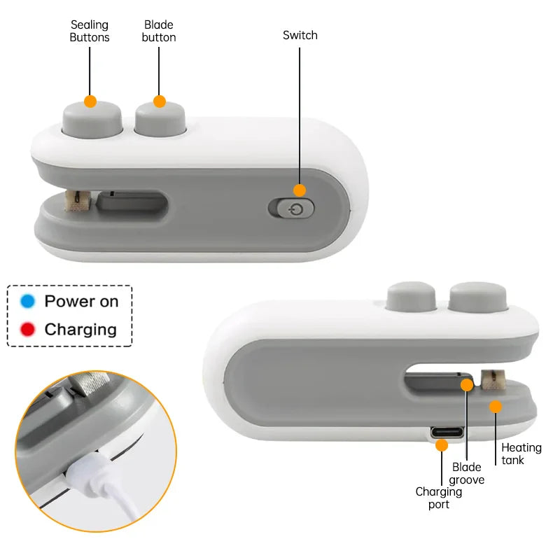 Kitchen Upgrade Kit – Mini Sealer, Food Steamer & Silicone Roti Mat Set