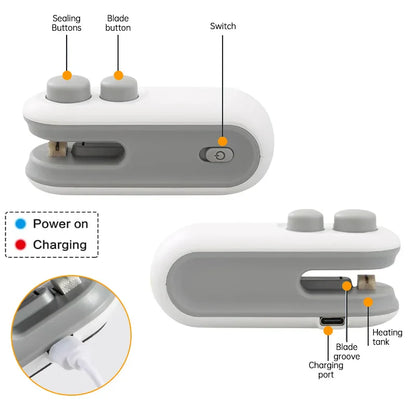 Kitchen Upgrade Kit – Mini Sealer, Food Steamer & Silicone Roti Mat Set