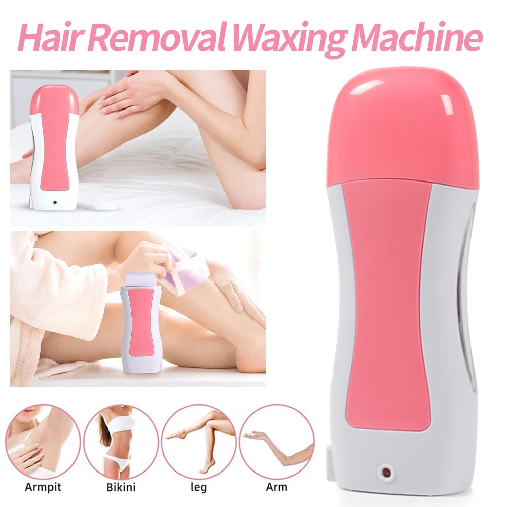 Electric Wax Heater Hair Removal Machine – Portable Wax Melt Warmer EU Plug, Fast Heating Epilator, Full Body Depilatory Waxing Device for Home & Spa Use
