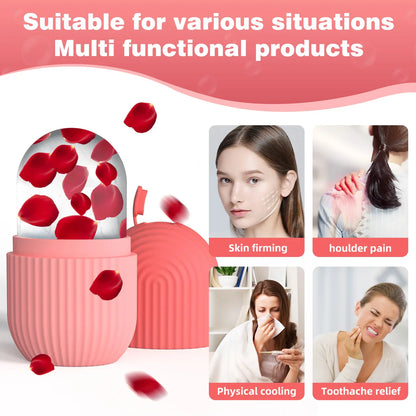 Beauty & Self Care Kit – Facial Massager, Ice Roller & Scalp Massager Set