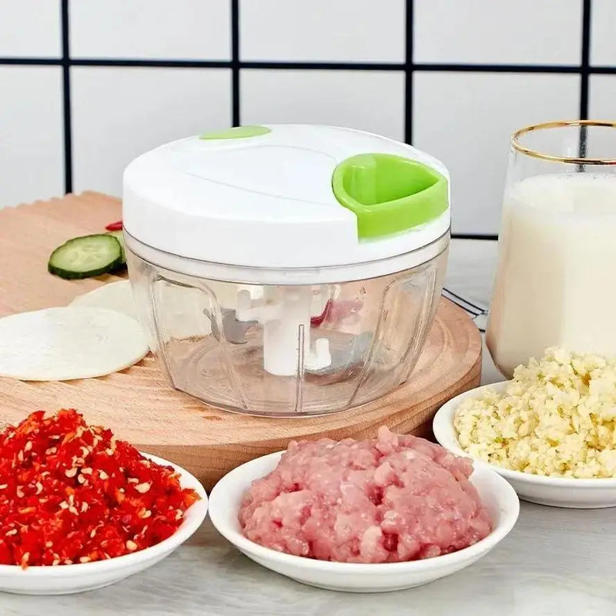 Kitchen Essentials Kit – Oil Spray Bottle, Speedy Chopper, Knife Sharpener & Egg Beater Set