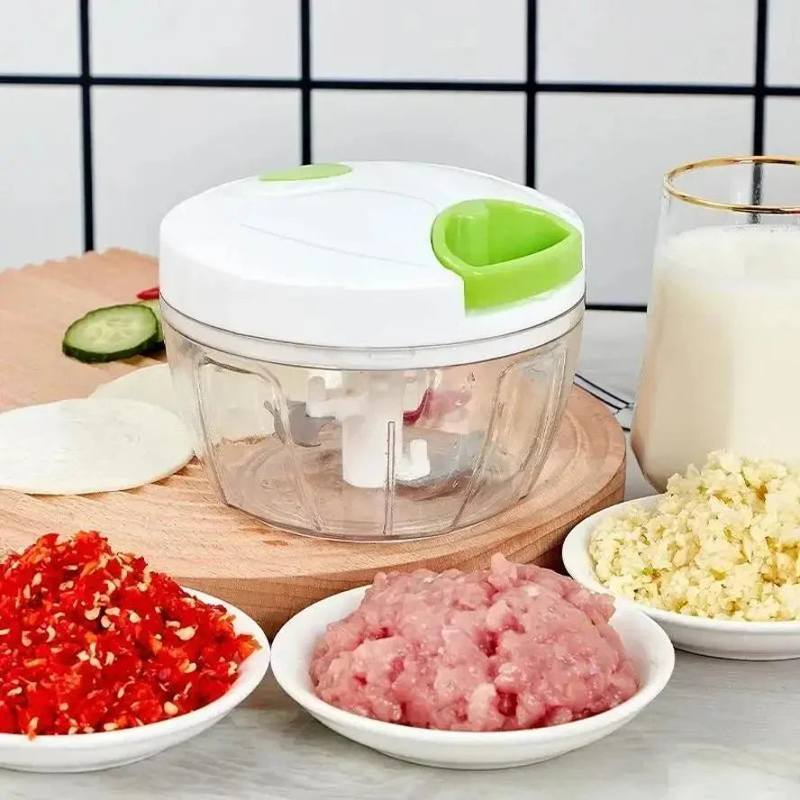 Kitchen Essentials Kit – Oil Spray Bottle, Speedy Chopper, Knife Sharpener & Egg Beater Set