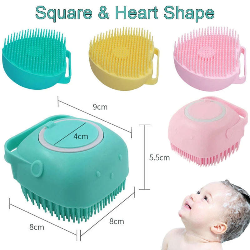 Bath & Self Care Kit – Silicone Bath Brush, Shoe Brush & Self Cleaning Brush Set