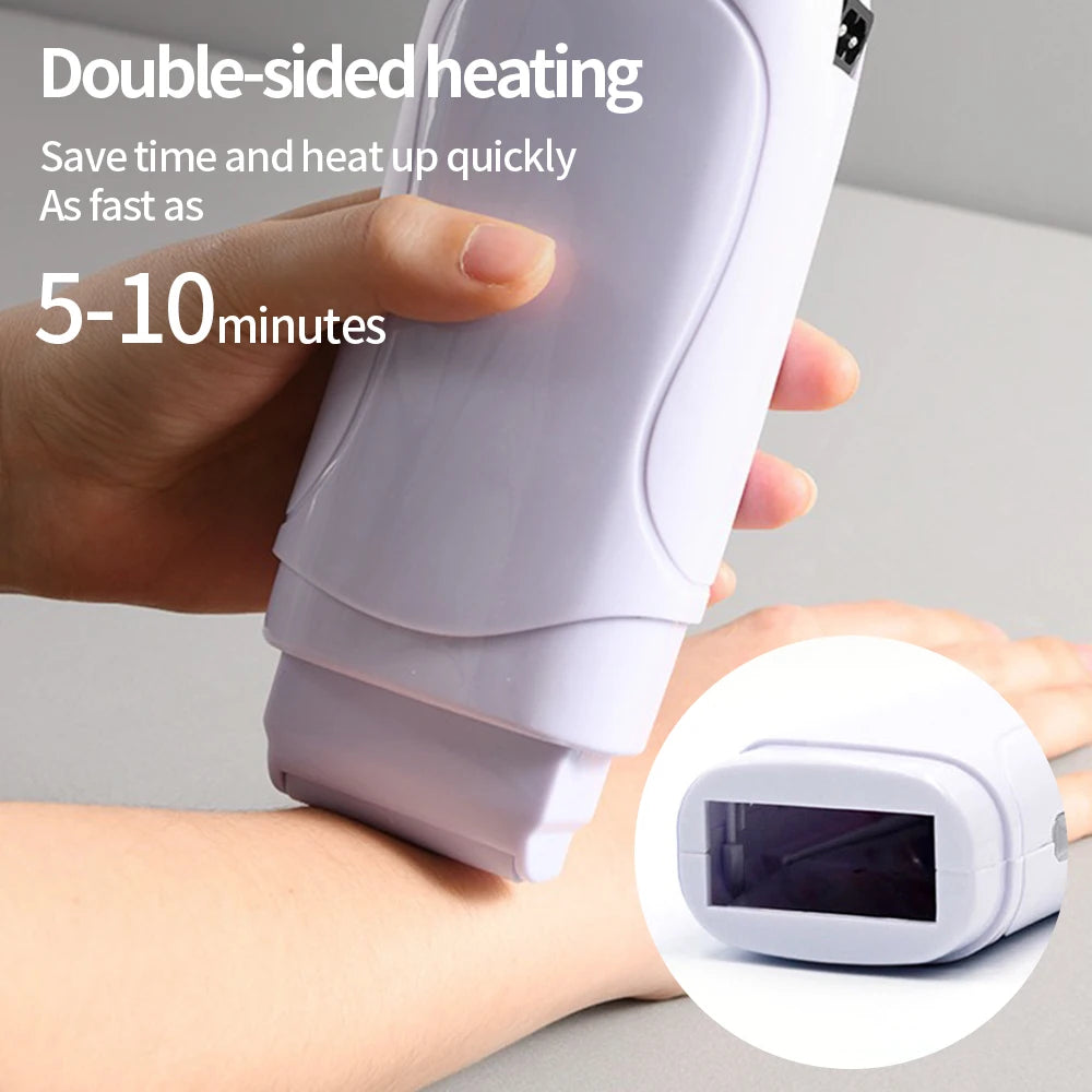 Electric Wax Heater Hair Removal Machine – Portable Wax Melt Warmer EU Plug, Fast Heating Epilator, Full Body Depilatory Waxing Device for Home & Spa Use