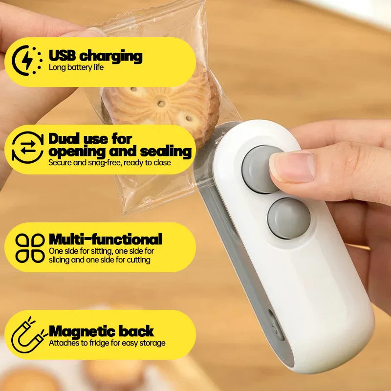 Kitchen Upgrade Kit – Mini Sealer, Food Steamer & Silicone Roti Mat Set