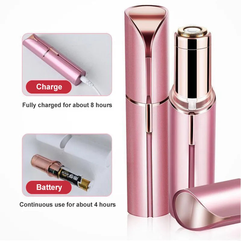 Finishing Touch Flawless Women's Painless Hair Remover – USB Rechargeable Facial Hair Trimmer