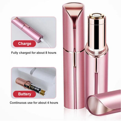 Finishing Touch Flawless Women's Painless Hair Remover – USB Rechargeable Facial Hair Trimmer