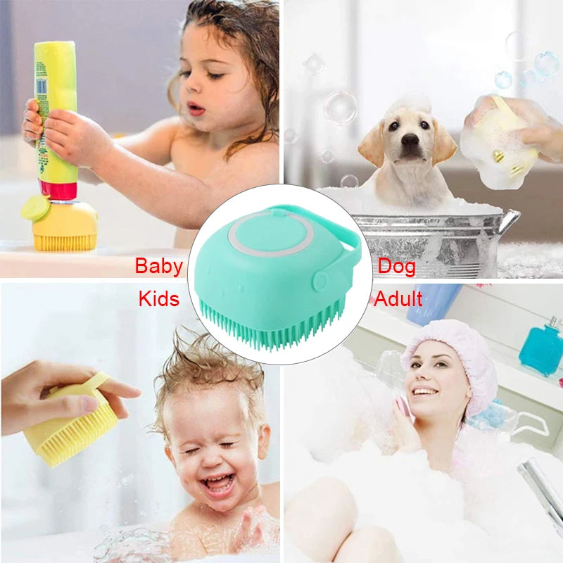 Bath & Self Care Kit – Silicone Bath Brush, Shoe Brush & Self Cleaning Brush Set