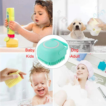 Bath & Self Care Kit – Silicone Bath Brush, Shoe Brush & Self-Cleaning Brush Set