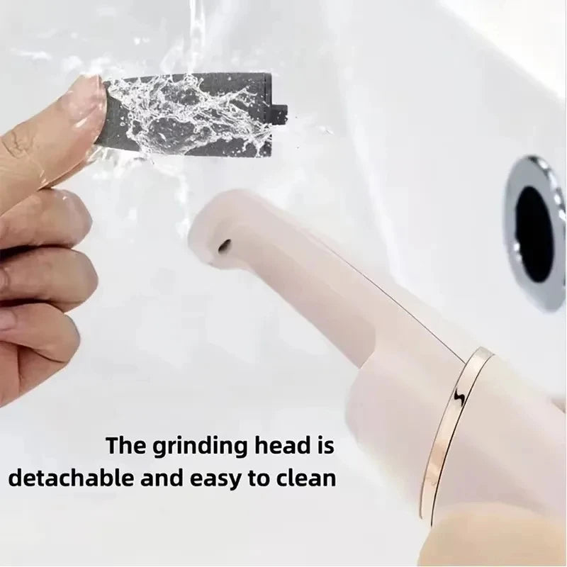Electric Callus Remover for Feet – Professional USB Rechargeable Foot Grinder & Pedicure Tool, Automatic Dead Skin Remover with 2 Roller Heads for Smooth Heels & Cracked Skin