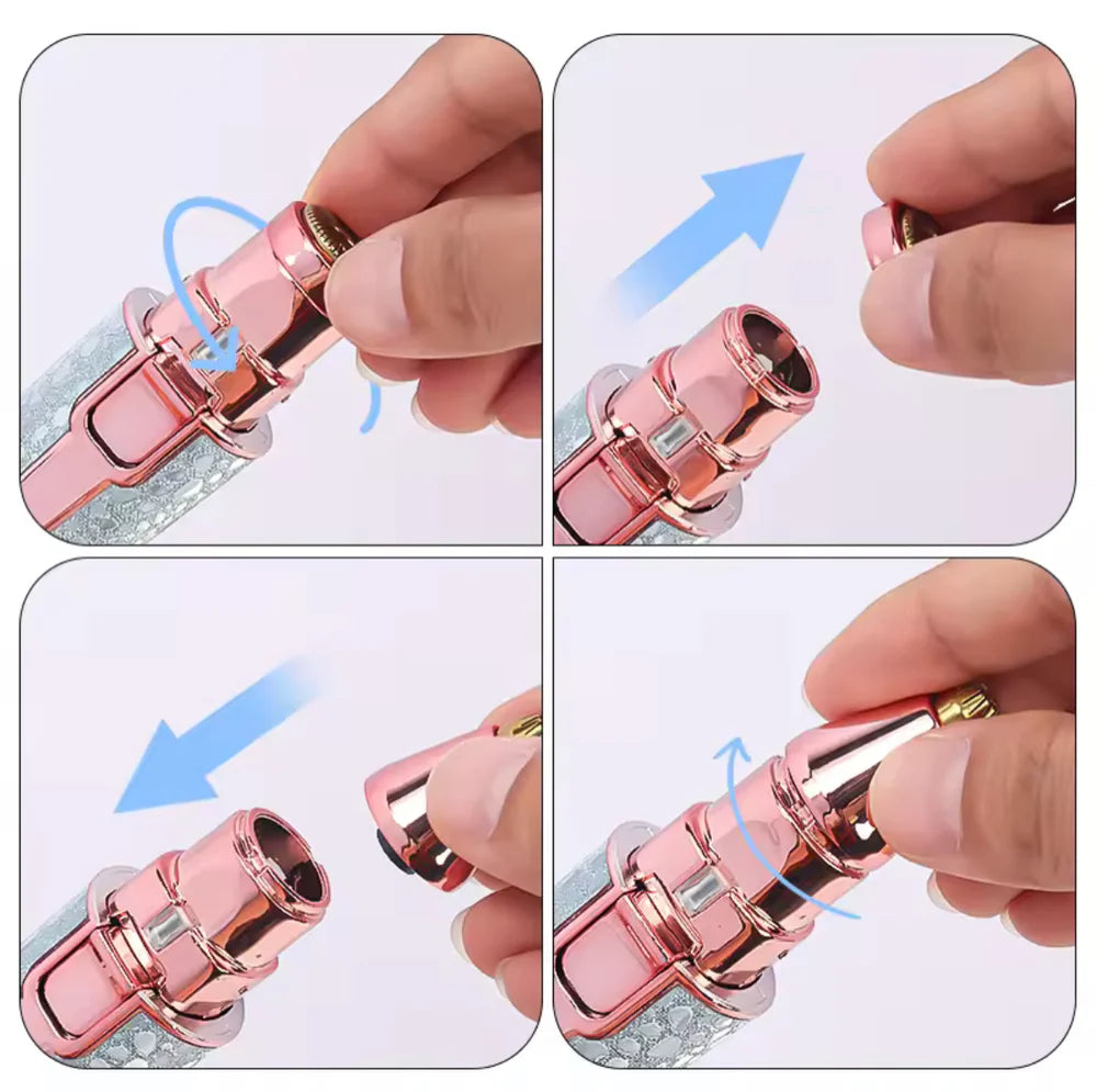 2-In-1 Rechargeable Eyebrow Trimmer & Facial Hair Remover