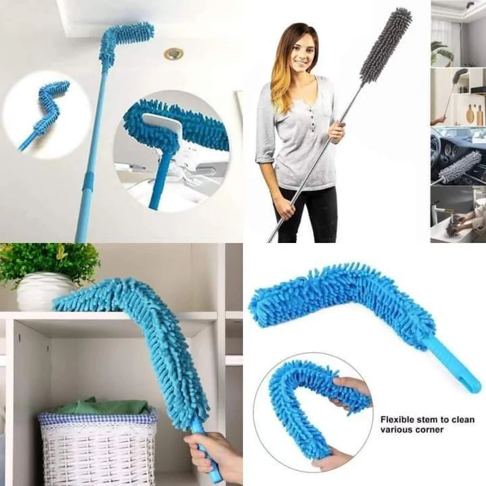 Bendable Microfiber Duster – Flexible Fan, Car & Home Cleaning Brush