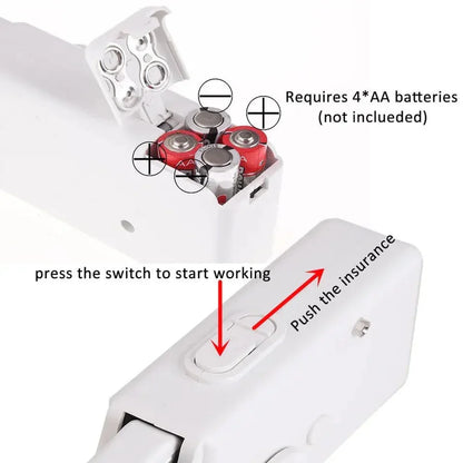 Handheld Sewing Machine – Portable Mini Stitch Machine For Clothes & Fabric Repairs