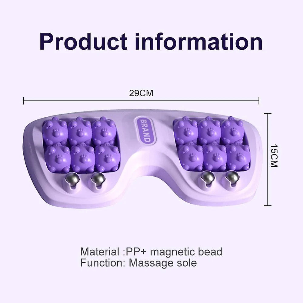 Foot Massager Roller – Home Leg & Foot Acupressure Bead Massager, Plantar Fasciitis Relief Roller, Heel Pain & Arch Support Reflexology Tool, Trigger Point Muscle Relaxation & Yoga Therapy Massager