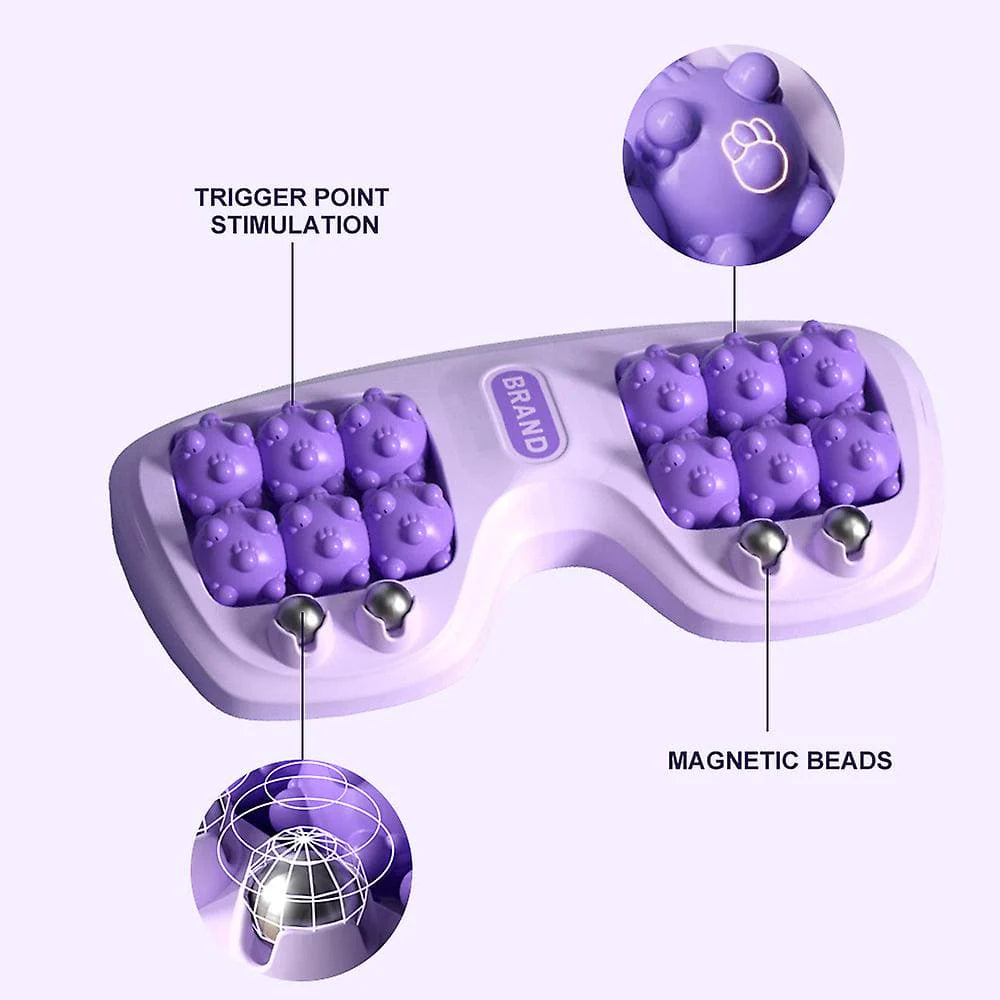 Foot Massager Roller – Home Leg & Foot Acupressure Bead Massager, Plantar Fasciitis Relief Roller, Heel Pain & Arch Support Reflexology Tool, Trigger Point Muscle Relaxation & Yoga Therapy Massager