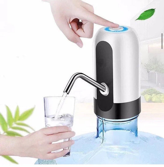 Portable Electric Water Pump Dispenser USB Rechargeable – Automatic Drinking Water Bottle Pump, One-Click Switch Electronic Water Dispenser, Universal Bottle Water Dispenser for Home Office Outdoor