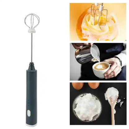 USB Rechargeable Milk Frother & Egg Beater – Portable Coffee Foam Maker & Mini Mixer