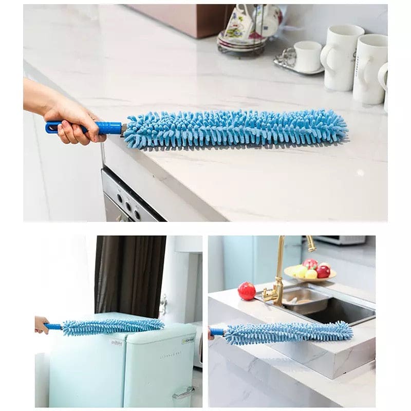Bendable Microfiber Duster – Flexible Fan, Car & Home Cleaning Brush