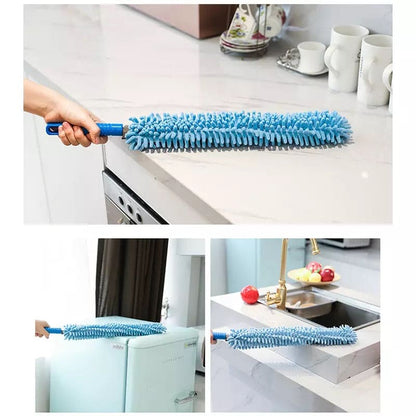 Bendable Microfiber Duster – Flexible Fan, Car & Home Cleaning Brush