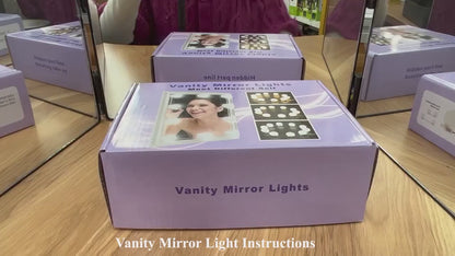 10 Bulb LED Vanity Lights –  Makeup Mirror Lighting Kit