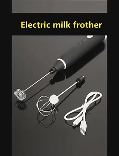 USB Rechargeable Milk Frother & Egg Beater – Portable Coffee Foam Maker & Mini Mixer